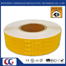 Fita amarela reflexiva da segurança de conspicuidade padrão PVC favo de mel (CG3500-OY)